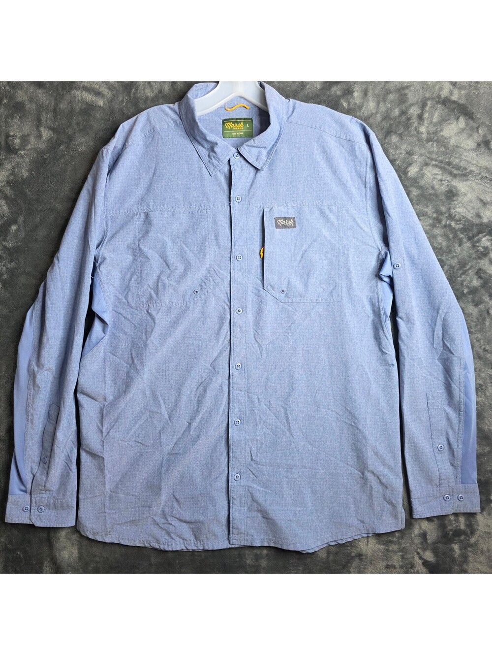 Marsh Wear Lenwood Long-Sleeve Button-Down Shirt Men's Sz L